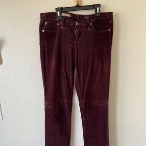 AG "The Stevie" Anthropologie corduroy pants 28R